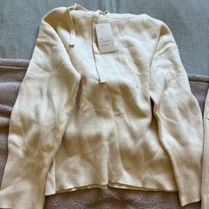 A New Day Soft Cream Set: Pullover and Maxi Skirt